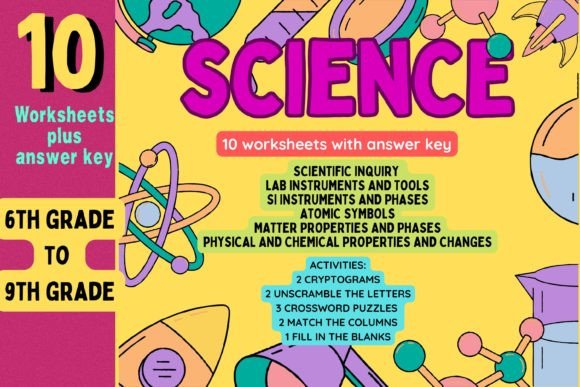 Download Science: 10 Worksheets with Answer Key - Premium Resources