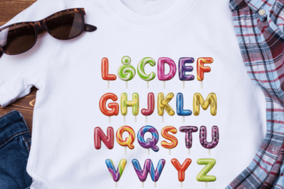 Download Colorful Alphabet Letters on Sticks - Premium Bundle
